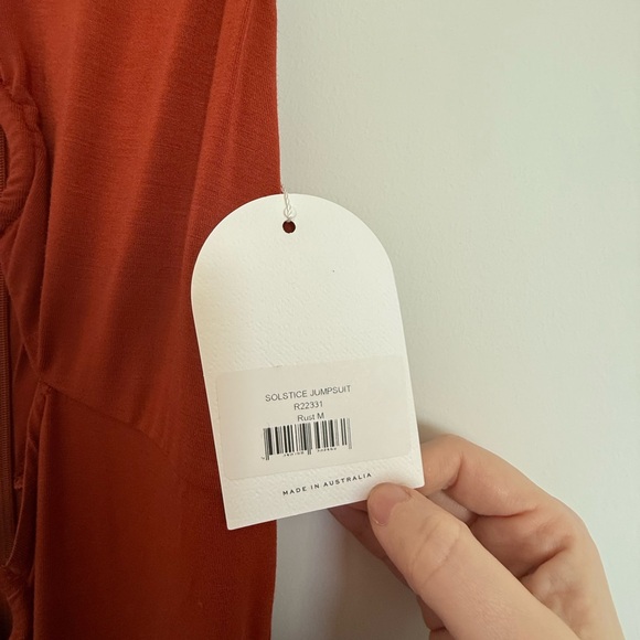 NWT Revolve Rumer Rust Flare Jumpsuit - Picture 5 of 6